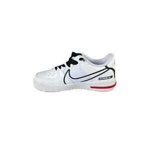 Nike Air Force 1 React D/MS/X White/Black/University Red Size 7Y CD4366-100